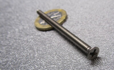 18-8 Stainless Flat Head Phillips Machine Screw 8-32 x 2.50'' Length, 100 pcs