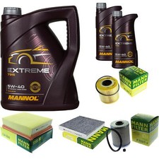 MANNOL 7L Extreme 5W-40 Motor-Öl+MANN-FILTER für RenaultLaguna II BG0/1_ 2.2 dCi