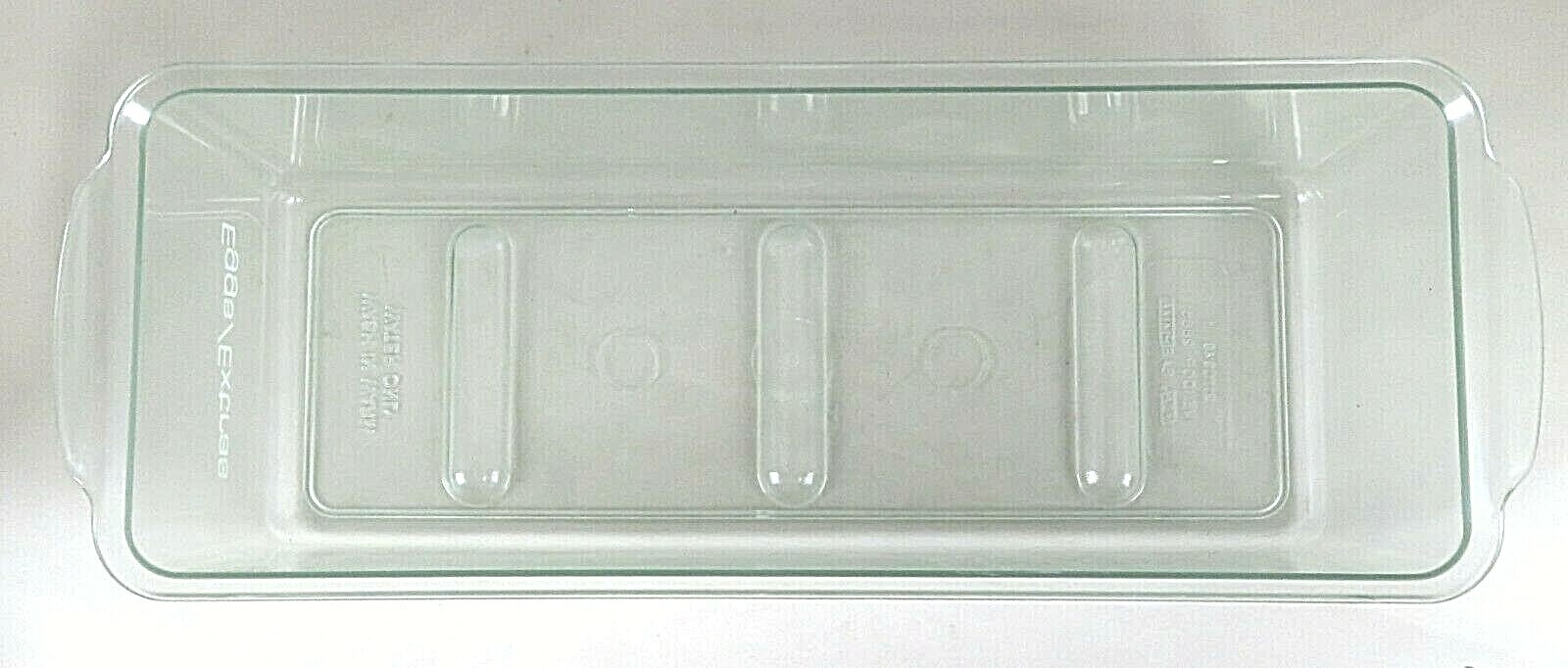 Eggs Extras Refrigerator Storage Bin Vintage Clear Plastic