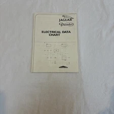Jaguar Daimler Electrical Data Chart, Foldout, XJS Up To 1983