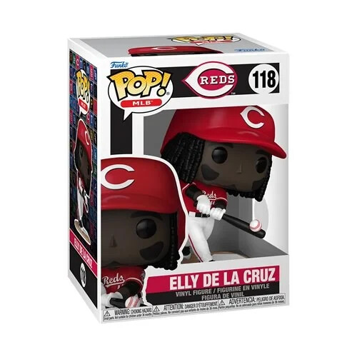 Funko POP! MLB Cincinnati Reds Elly De La Cruz Figure #118 +