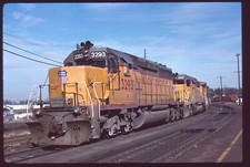 Original Rail Slide - UP Union Pacific 3293+ Vancouver WA 2-16-1997