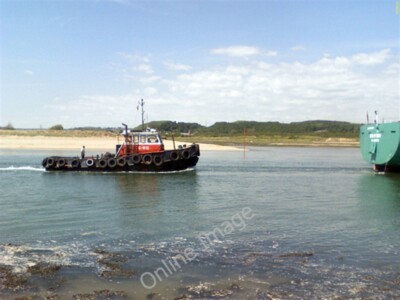 Foto 6x4 Lotsenboot auf dem Fluss Neath Briton Ferry\/Llansawel The Neath um 2009
