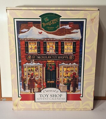 Byers' Choice Musical Wooden Advent Calendar Adventkalender St Nick's Toy Shoppe