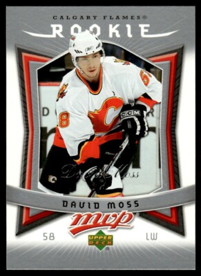 2007-08 Upper Deck MVP David Moss Rookie Calgary Flames #323
