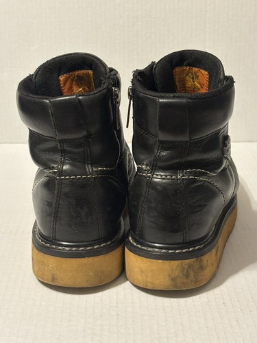 Mens Harley Davidson Boots Size 7.5 M Beau 6-Inch Black Leather D93135 - Picture 4 of 11