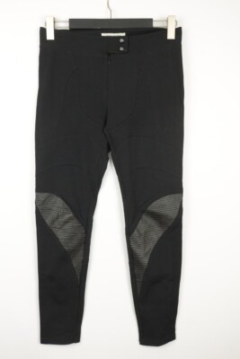 PIERRE BALMAIN Black  Regular Activewear Leggings Pants Size 38 / W28 Pull-On