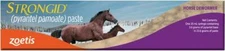 Strongid (Pyrantel Pamoate) Paste for Horses 23.6gm Tube