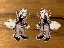 2x CLOWN Aufkleber Klon
