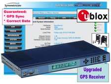 NEW Symmetricom SyncServer S200 OCXO ublox UPGRADED GPS NTP Network Time Server