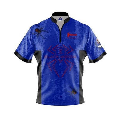 Custom Name Hammer Black Widow Blue Grunge Bowling Jersey Shirt S-5XL NEW