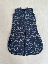 Yoofoss Dinosaur Baby Sleep Sack Size S 0-6 Months 100 Cotton 2-way Zipper.