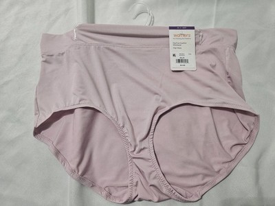 WARNERS, WOMEN'S NEW PINK POLY BL HI WAIST FULL BRIEF, SIZE 9/2XL