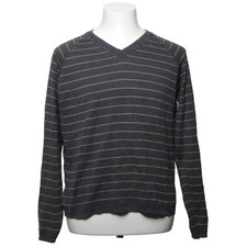 Marlboro Classics, Strickpullover, Größe: M, Grau/Beige, Baumwolle #eUb