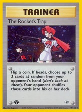 The Rocket's Trap - 19/132 - Pokemon Gym Heroes 1st Edition Holo Rare Card HP on eBay