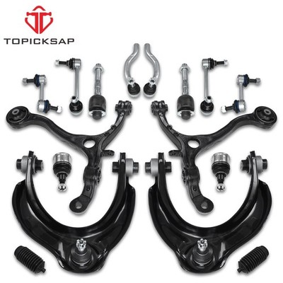 16Pcs Front Upper Lower Control Arms with Sway Bar Kit  For 2008-12 Honda Accord