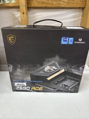 MSI MEG Z690 ACE ATX Motherboard LGA1700 DDR5 Thunderbolt Gaming - Open Box