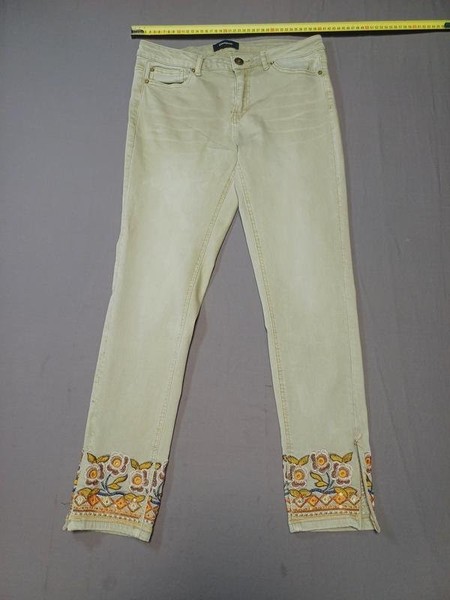 Women Desigual Jeans Yellow Cotton 27 / S