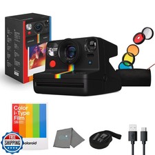 Now Gen 2 Instant Camera, Black, Bluetooth Now Plus Film Camera