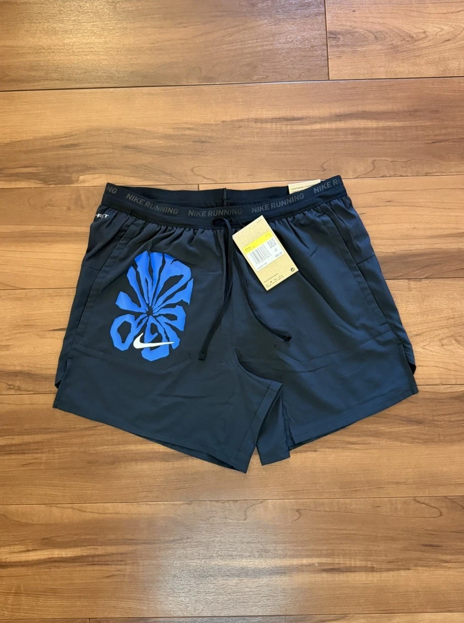 NWT Nike Stride Run Energy 5” Brief Lined Running Shorts Black FV9612-010 Mens S