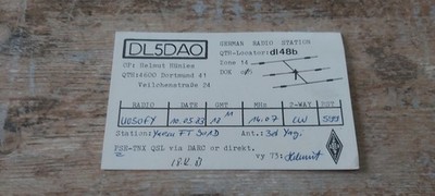 GERMAN AMATEUR RADIO STATION 4600 DORTMUND 1983 ?????