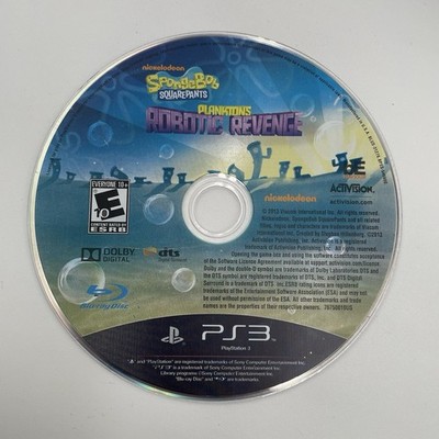 SpongeBob SquarePants Plankton's Robotic Revenge PS3 Disc Only Tested