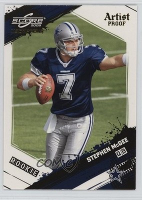 2009 Score Inscriptions Artist Proof 13/32 Stephen McGee #394 Rookie RC 0t2