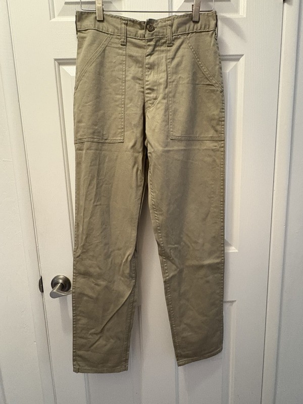 Vintage Stan Ray USA Khaki Cotton Twill Fatigues Tapered Fit 30x30 WTAPS ROTHCO