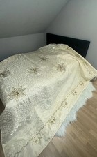 Bettüberwurf Tagesdecke Gesteppt Beige Gold ...
