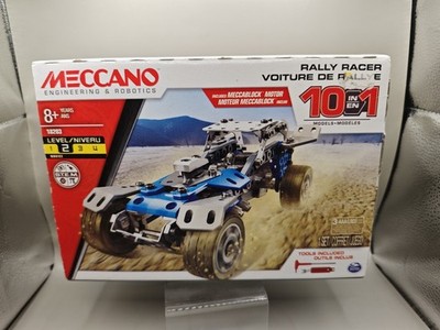 Meccano Rally Racer 10 in 1 Baukasten Modell 18203 mit Motor Neu