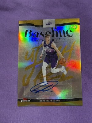 Lauri Markkanen 2025-26 Topps Finest #BA-LK Baseline Auto Gold /50