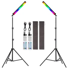 RGB Photography Light Wand Stick, 360° Full Color Portable LED Lighting Wan