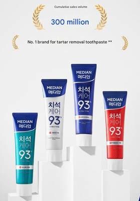 MEDIAN Dental IQ 93% Toothpaste 120g 4-Type Blue Red White Green