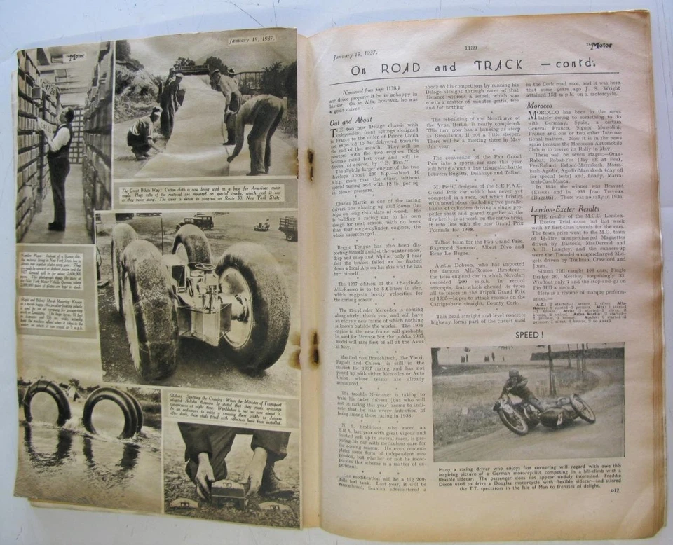 The MOTOR Magazine 19 Jan 1937 Chevrolet Master Sedan Lanchester 18 Tests++ - Image 3 of 4