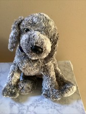 Ty Classic Mercury Dog Gray Silver Plush Blue Eyes 10.5” TySilk 2003