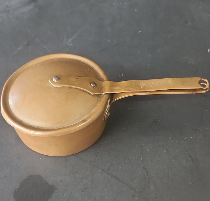 Planters St Louis Hotel French Small Copper Sauce Pot w/lid 6" W/Handle
