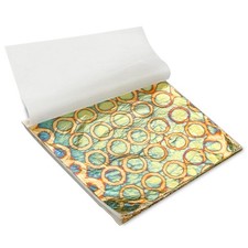 Variegated Gold Leaf Sheets 50pcs, Colorful Imitation Gold Foil Sheets Paper ...