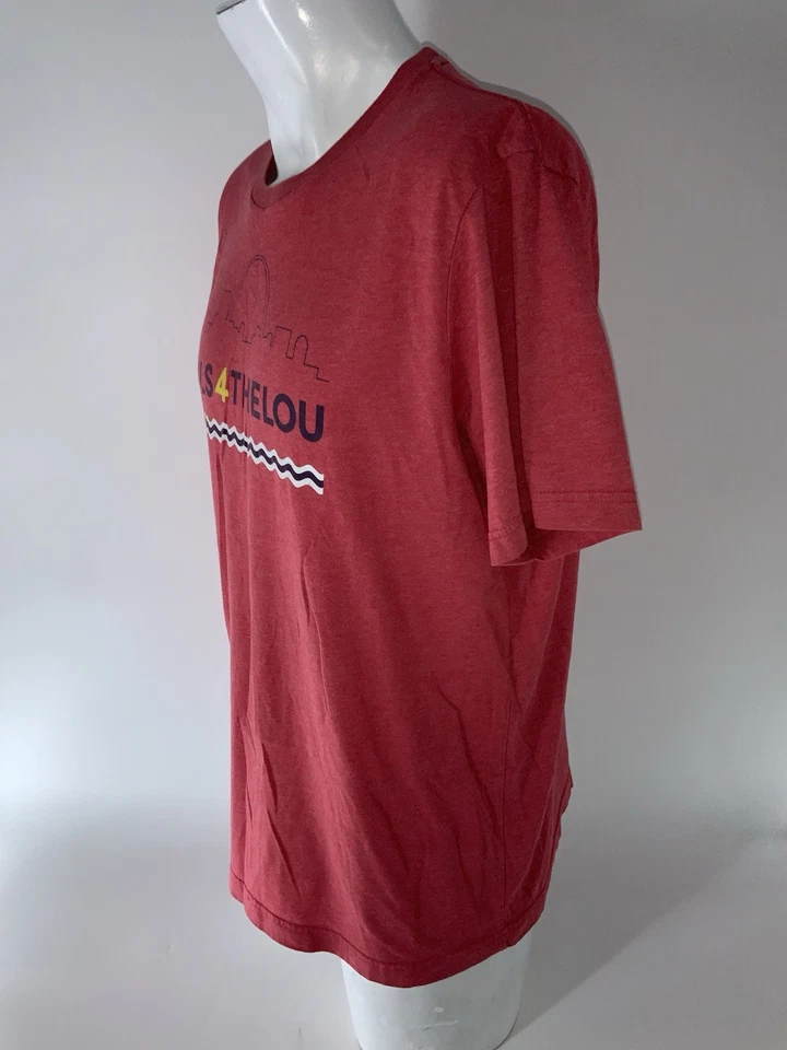 Camiseta gráfica St. Louis City Soccer Club MLS roja poliéster algodón YGI P5-71 Foto 4 de 4