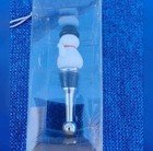 Snowman Wine Bottle Stopper Festive Glass Metal And Rubber — photo 4