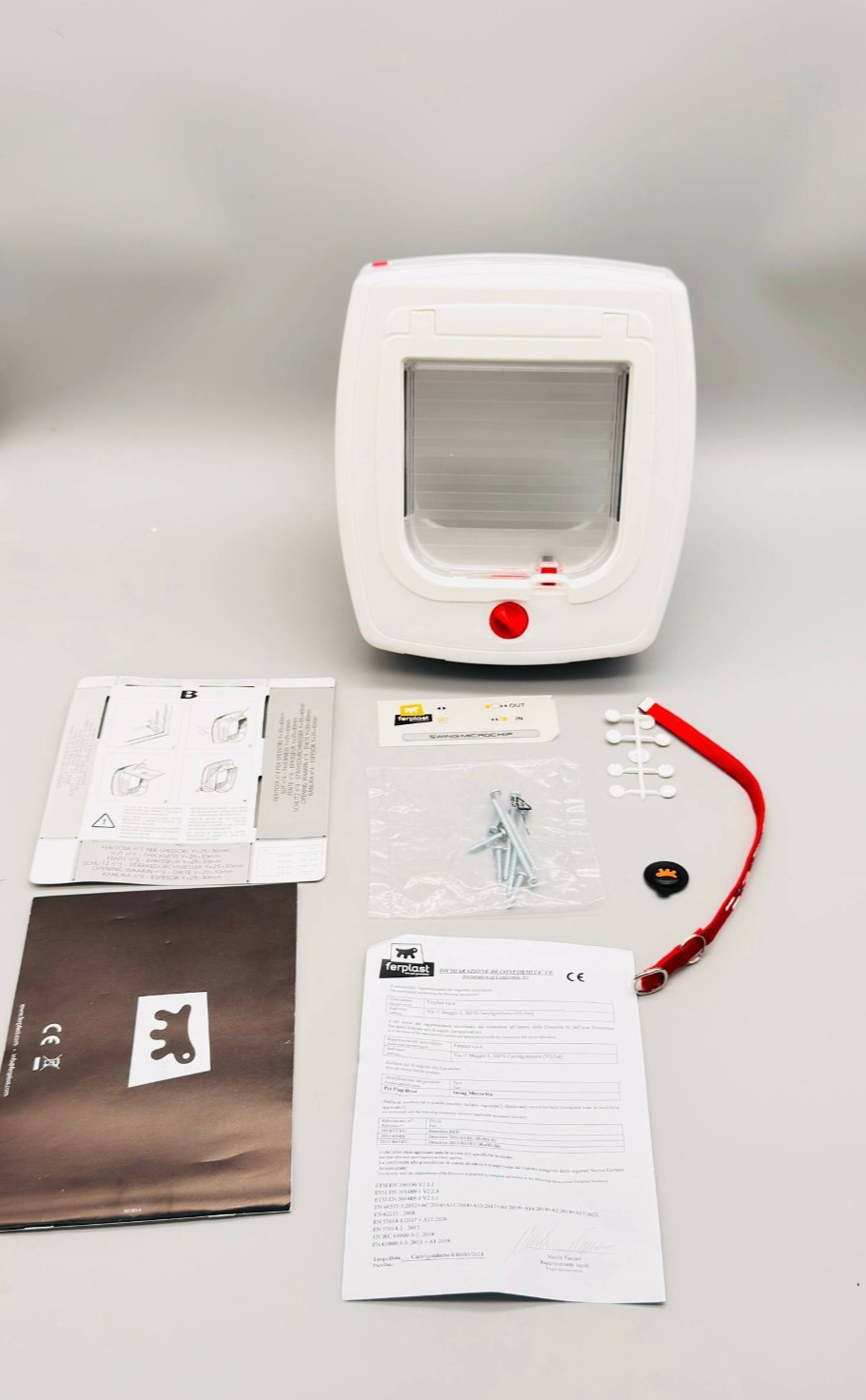 FERPLAST Swing Microchip Katzenklappe Artikel neu und unbenutzt  Rechnung MwSt - Image 2