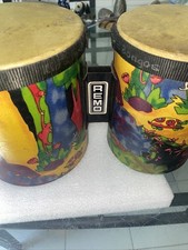 Remo Kids Bongos Rainforest Jungle Animals Theme Double Percussion 5"  6"