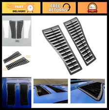 Hecasa Steel Hood Louver Inserts Hood Scoop Compatible With 1985-1990 Chevy Chev