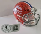Karl Mecklenburg Signed Denver Broncos Mini Helmet AUTO BAS Beckett Sticker
