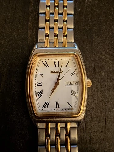 Vintage Seiko Spirit 2 Tone Quartz Watches With New Battery