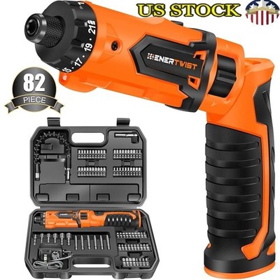 Cordless Screwdriver 10Nm 230RPM 21 Clutch 1/4 Hex Chuck LED Light Accessories