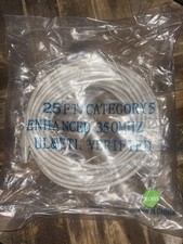 25 ft Category 5 Enhanced Ethernet Patch Cable RJ-45 350MHz White