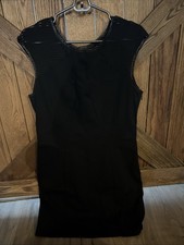 Women’s GUESS Size Extra Large Black Dress Sleeveless Stretch Bodycon