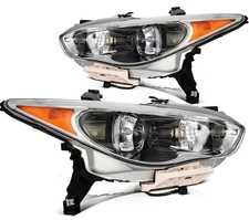 Pair HID Xenon Headlights Assembly For INFINITI For JX35 2013 For QX60 2014-2015
