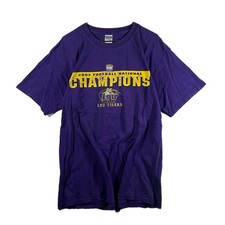 Vintage LSU Tigers Men's Football 2003 Nokia Bowl Champs Graphic T Shirt (Large)