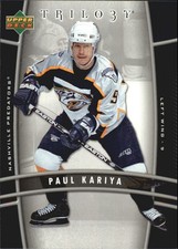 2006-07 Upper Deck Trilogy #56 Paul Kariya - HKY